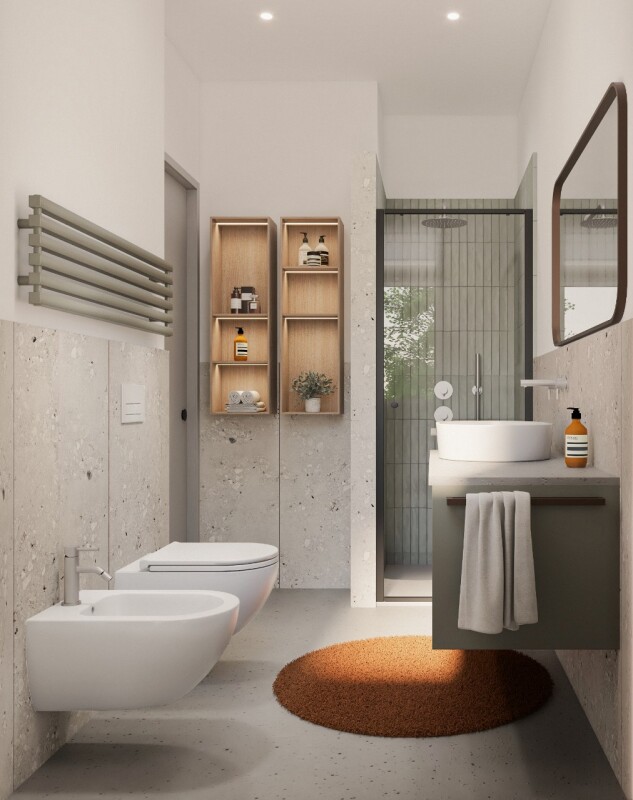 LARGE THREE-ROOM APARTMENT WITH SEA VIEW - TWO BALCONIES - CENTRAL LOCATION WITH RENOVATION PROJECT 3